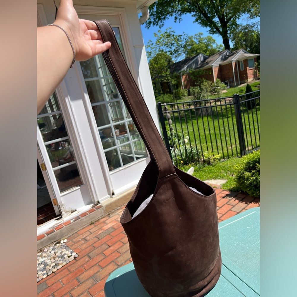 Helen Kaminski Suede Carillo Bucket Bag RARE! - Picture 3 of 8